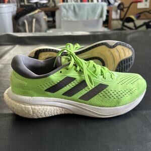 ADIDAS Supernova Neon Signal Green Men’s 9.5 Running Sneakers 505